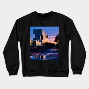 Purple sunset after rainy day Crewneck Sweatshirt